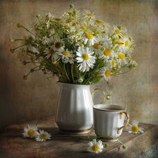 Схема вышивки «Букет ромашек»