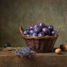 Схема вышивки «Сливы»