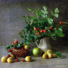 Схема вышивки «Шиповник»