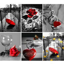 Схема вышивки «красное и черное»