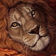 Схема вышивки «Царь зверей»