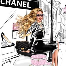 Схема вышивки «moda»