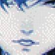 Предпросмотр схемы вышивки «девушка в синем» (№2507613)