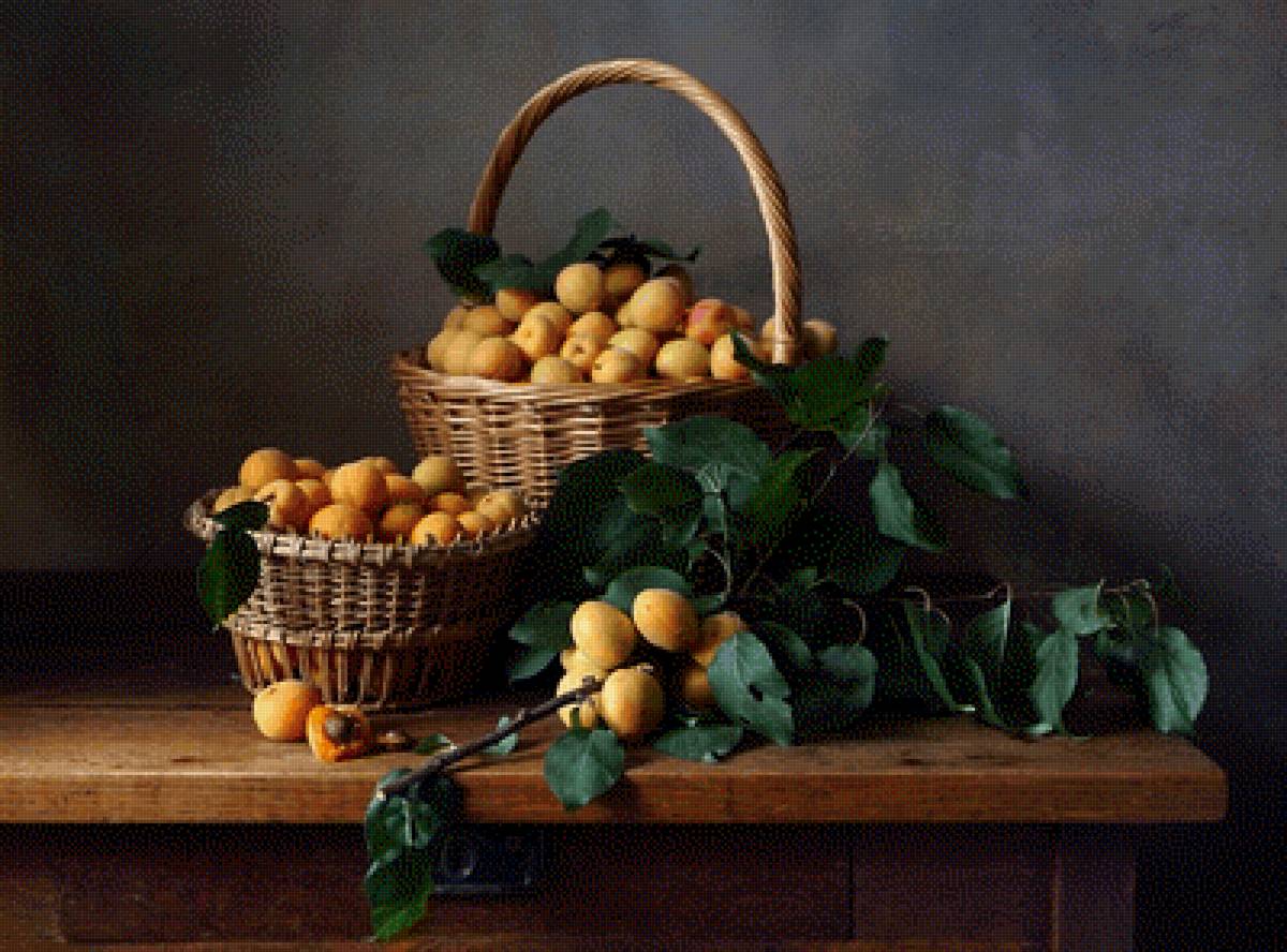 Абрикосы - абрикосы, натюрморт - предпросмотр