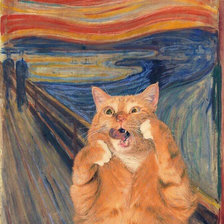 Схема вышивки «Котокрик»