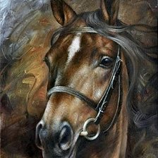 Схема вышивки «Конь»