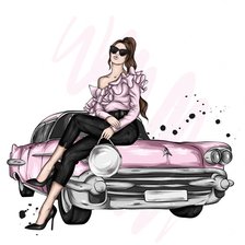 Схема вышивки «moda»