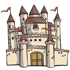 Схема вышивки «замок 1»