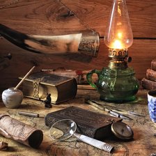 Схема вышивки «Старая карта»