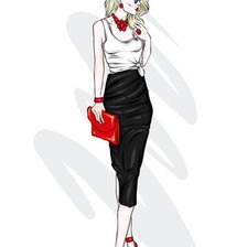 Схема вышивки «moda»