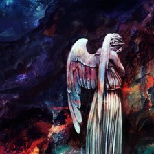 Схема вышивки «Плачущий ангел»