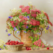 Схема вышивки «Лето пахнет малиной»