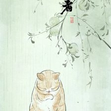 Схема вышивки «Котик»