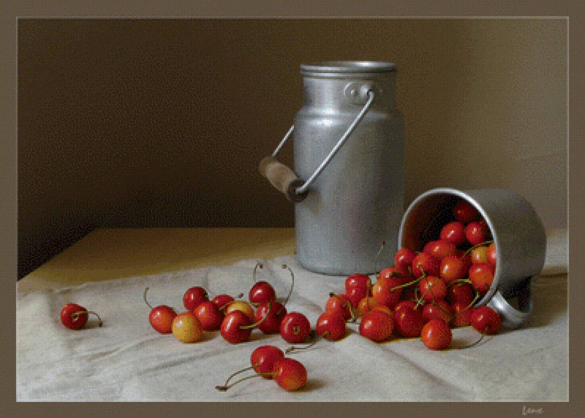 Вишня - ягоды, натюрморт, вишня - предпросмотр