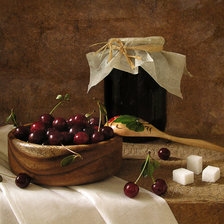 Схема вышивки «Вишневое варенье»