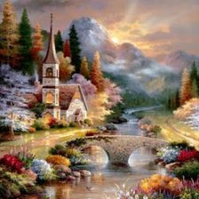 Схема вышивки «Домик мечты»