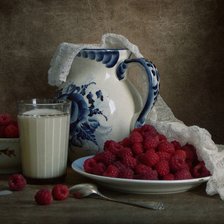 Схема вышивки «Малина с молоком»