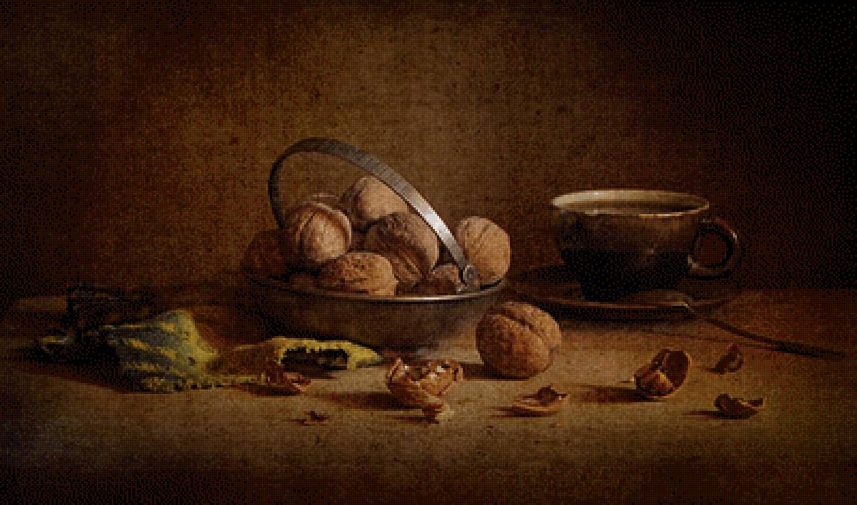 Орехи - натюрморт, орехи - предпросмотр