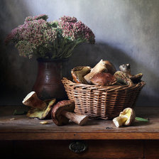 Схема вышивки «Грибы»