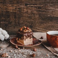 Схема вышивки «Ореховое пирожное»