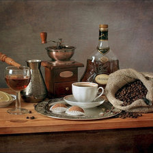 Схема вышивки «Кофе с коньяком»