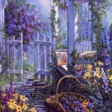 Схема вышивки «Беседка»