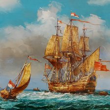 Схема вышивки «Морской пейзаж»