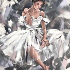 Схема вышивки «Балерина»