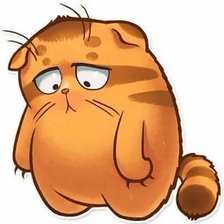 Схема вышивки «Грустный котик»