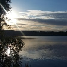 Схема вышивки «Закат на Волге»