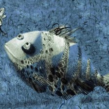 Схема вышивки «рыба»