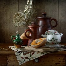 Схема вышивки «Натюрморт с тыквой»