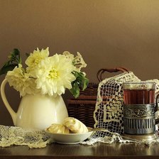 Схема вышивки «Чай с зефиром»