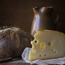 Схема вышивки «Натюрморт с сыром»