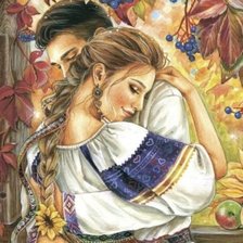 Схема вышивки «Пара»