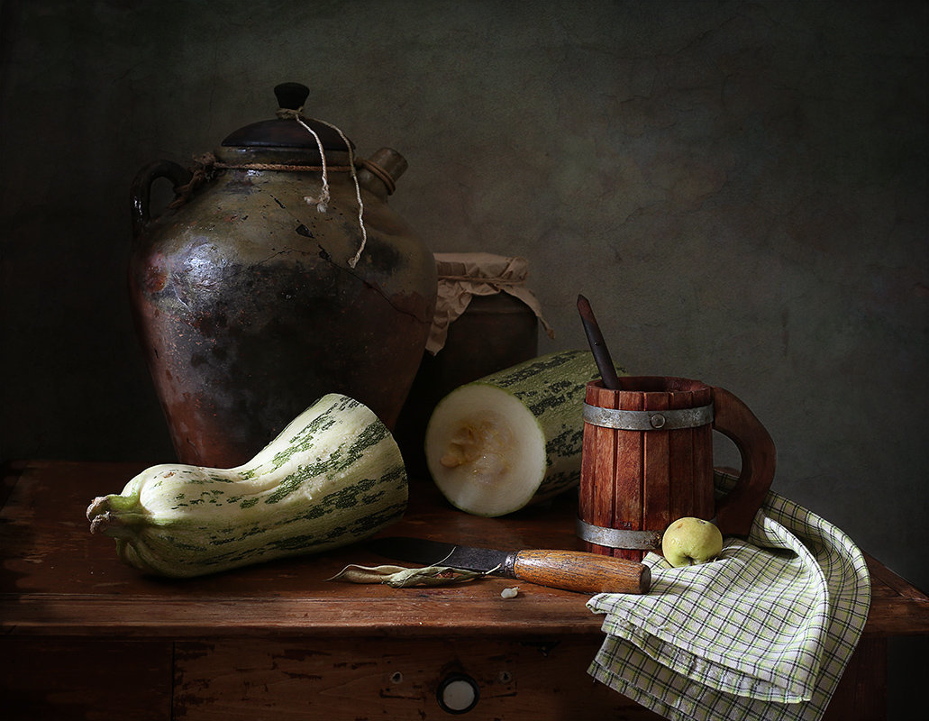 Кабачок - кувшин, кабачок, натюрморт - оригинал