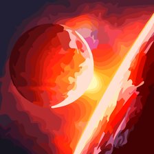 Схема вышивки «космос»