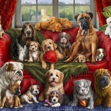 Схема вышивки «Собака»