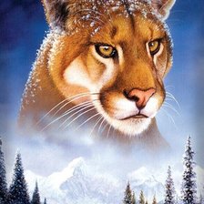 Схема вышивки «Пума»