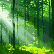 Схема вышивки «лес»