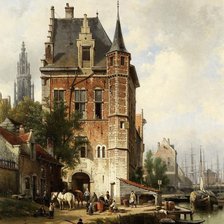 Схема вышивки «пристань»