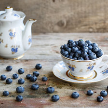 Схема вышивки «Голубика»