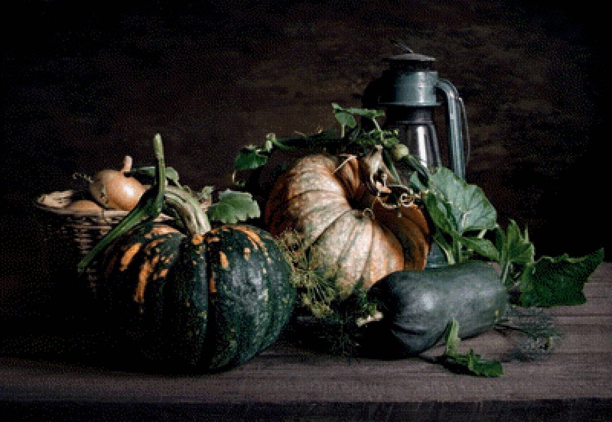 Тыквы - натюрморт, тыква - предпросмотр