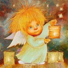 Схема вышивки «ангелочек»