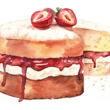 Схема вышивки «АНАСТАСИЯ ЛЕВАШОВА. ТОРТ Victoria Sponge»