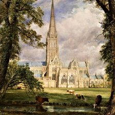 Схема вышивки «гобелен замок»