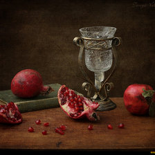 Схема вышивки «Натюрморт с гранатом»