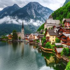 Схема вышивки «Городок.»