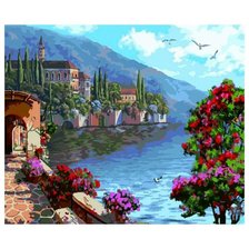 Схема вышивки «пейзаж.»