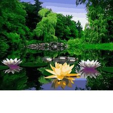 Схема вышивки «Озеро.»